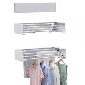 Cehifia 607613243093 Wall Mounted Drying Rack - 23.6 Inch Stainless Steel Clothes Coll