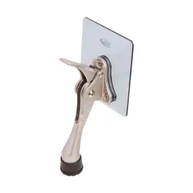 Cg Plus 809664091230 One-touch Doorstop Adhesive Bracket Satin Nickel 4inch X 1pack