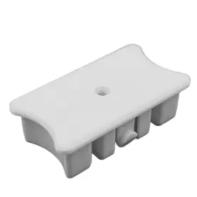 240606 Champion Bottom Rail End Cap For Cordless 2in Horizontal Mini Blind White