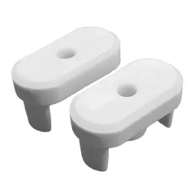 240612 Champion 2 Pcs Bottom Rail End Cap For Cordless 1in Deluxe Blinds White