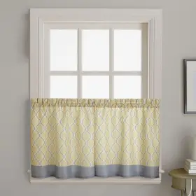 Chf Industries 646998640349 Curtainworks Morocco Swag Valance And Tier Pair Curtain Gold 36 Inch