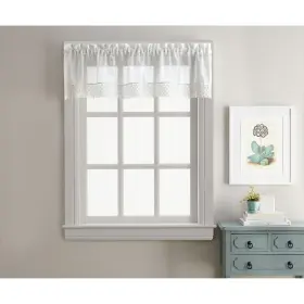 Chf Industries 646998650973 Sweet Adele White Tailored Valance And Tier Pair Curtain 14 Inch