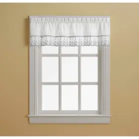 Chf Industries 646998669470 Curtainworks Abby Tailored Valance And Tier Curtain Grey 2-36 Inch