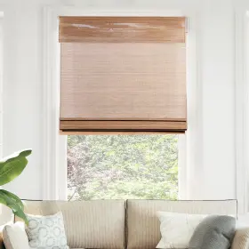 Bra3564 Chicology Bamboo Roman Shades - Smart Choice Eco-friendly 35 Inch W X 64 H Acorn