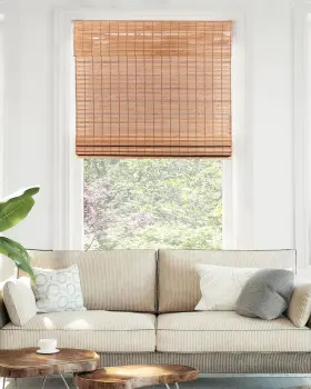 Brs3448 Chicology Bamboo Roman Shades - Customer Favorite Light 34 Inch W X 48 H Squirrel