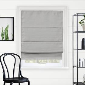 Chicology Rmdp2364 Cordless Roman Shade 23 Inch W X 64 H Del Mar Pearl Grey Blackout