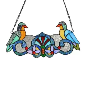 Chloe Lighting 602573224267 Tiffany Style Bird Design Window Panel/suncatcher Multi-color