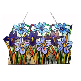 Chloe Lighting 602573850312 Iris Design Window Panel/suncatcher Multi-color M