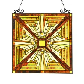 Chloe Lighting 602573853139 Tiffany Style Mission Design Window Panel/suncatcher Multi-color M