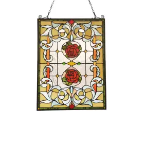 Chloe Lighting 602573878965 Tiffany Style Flower Design Suncatcher Multi-color