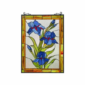 Chloe Lighting 707772952963 Floral Design Window Panel/ Suncatcher
