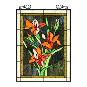 Chloe Lighting 707772952970 Floral Design Window Panel/ Suncatcher