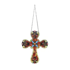 Chloe Lighting 707772953090 20 Inch X 16 Victorian Design Cross Stained Glass Panel/