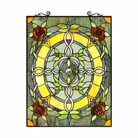 Chloe Lighting 707772954912 Floral Design Window Panel/suncatcher Multi-color