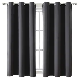 Chrisdowa 680306319701 Grommet Blackout Curtains For Bedroom And Living Room - 2 Panels Se