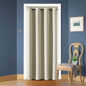 Singlecgbeige3480 Chrisdowa Blackout Door Curtains For Doorway Privacy Grommet Closet