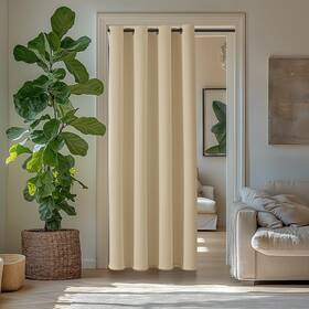 Chrisdowa Singlecgbiscotti5280 Blackout Curtains 80 Inches Long For Doorways And Closets Thermal