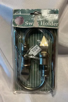 Cl5083 Christopher Lowell #cl5083 Bnip Collection Satin Nickel Topiary Sm Swag Holdback Pair