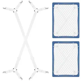 M5009crjyb-bais-2 Chrorine Bed Sheet Holder Straps Adjustable Fasteners Clips Keep Bedd Inch