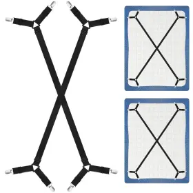 M5009crjyb-heis-2 Chrorine Bed Sheet Holder Straps Adjustable Fasteners Clips Keep Bedd Inch