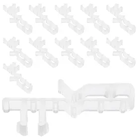 51jvb452ib914t6 Ciieeo 12pcs Clear Blind Curtain Clips Valance Retainer Holder Horizontal Cl