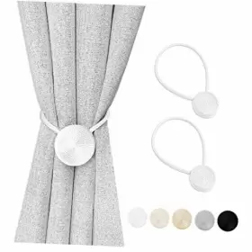 Citouer Hb001white-2a Magnetic Curtain Tiebacks Holders For Drapes Stronge Magnet 2 White