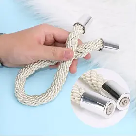 Cl-65 Cl-52 2 Pcs Magnetic Curtain Tiebacks Holder Creamy White