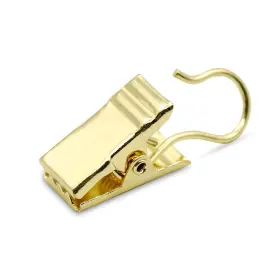 Coideal 702411838714 Small Curtain Clips Gold - 100 Pack Stainless Steel Hooks For Hanging