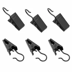 Coideal 752777984389 Small Curtain Clips For Hanging - 60 Pack Black Outdoor Light H