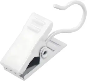 Bp-curtainclips-white-100p Coideal White Curtain Clips Hooks - 100 Pack Small Stainless Steel