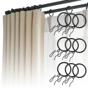 Us-888jc-cd071 Conamei 80 Pcs Curtain Rings And Hooks - Stainless Steel Shower Hoo