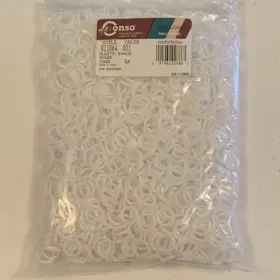 011064 Conso Plastic Shade Rings White 1000 Pack Mpn Workroom Style
