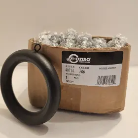 Conso 091962718409 20 Michelangelo #p06 Wooden Rings For Curtains And Drapes Nos 2 Inch Pole 5/8