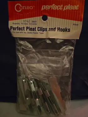 Mcm-10 Conso 33051 Perfect Pleat Clips&hooks No.33051 Curtain Window Clips 14 Hooks