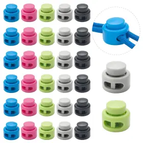 Cl3001 Coowayze 30 Pcs Heavy Duty Double Hole Cord Locks For Drawstring Spring Toggle Stoppe