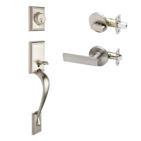 Copper Creek B077tdc3pc Fz2610xrl-ss-rnd Craftsman Front Entrance Handleset In Satin