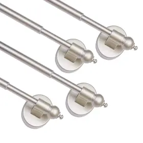 Coquilles 791548380401 Magnetic Curtain Rods Multi-use Adjustable Appliance For Metal Doors Windows