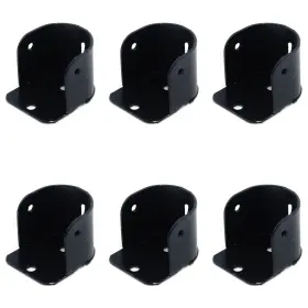 Gd1230 Coshar 6pcs Closet Rod Bracket Curtain Pole Sockets Flange Holder With Sc