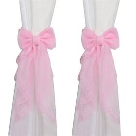 Crapyt Wanq1559 2 Pcs Bowknot Curtain Tiebacks Outdoor For Bedrooms