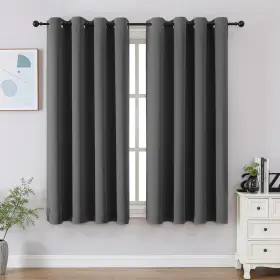 Cucraf 810151441153 Light Grey Blackout Curtains 45 Inches Long Thermal Insulated Noise R