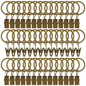 B0dfy9wyfk Curtain Rod Clip Rings 42 Pack With Clips Drapery Hanger For Bathroom Shower