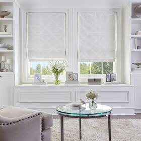 Curtainworks 6z200605iv Damask Window Shade 34 Inch W X 64 L Ivory H