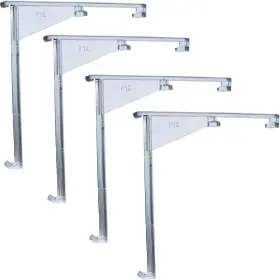 Cutelec 313033899801 4pcs Valance Clips 3.5 Inch Clear Vertical Blind Hidden Retainer Holder Installation