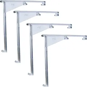 Cutelec 313043084051 4pcs Valance Clips 3.5 Inch Clear Vertical Blind Hidden Retainer Holder Installation