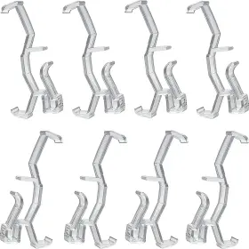 Cutelec 313047821867 Valance Clips 10pcs 2.5inch Clear Plastic Hidden Retainer Holder Clip For Window