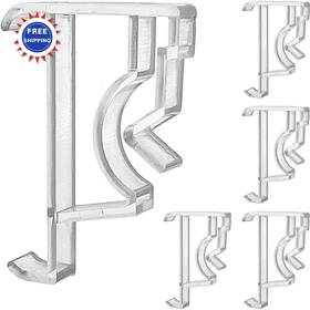 Cutelec 606184425815 Valance Clips 2inch 5pcs For Window Blind Clear Plastic Hidden Retainer