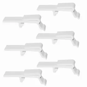 Cutelec 606184426270 6pcs Valance Clip Vertical Blinds Dust Cover Holder Bracket For 1-1/2 Inch Or 1-9