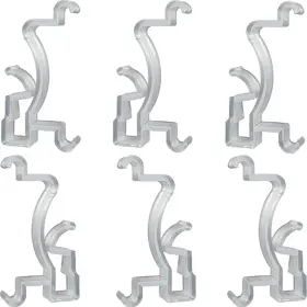 Cutelec 606184426652 Valance Clips 6pcs Clear Plastic Hidden Retainer Holder Installation Bracket