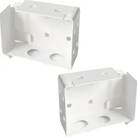 Cutelec 606184427444 2pcs Box Mounting Bracket For Low Profile 2-1/2x1-3/4inch White