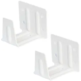 Cutelec 606184427451 Center Support Bracket 2 Pack White Color For Inch 2x1-3/4inch